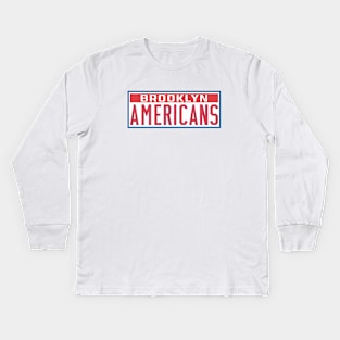 Defunct Brooklyn Americans Hockey 1942 Kids Long Sleeve T-Shirt
